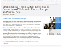 Tablet Screenshot of health-genderviolence.org